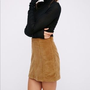 free people corduroy skirt